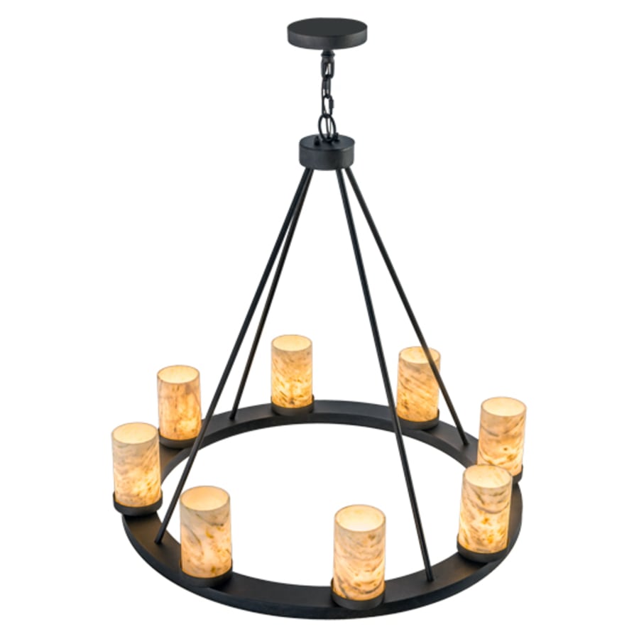 Meyda Tiffany Loxley Jadestone 8 Light 38" Wide Ring Chandelier