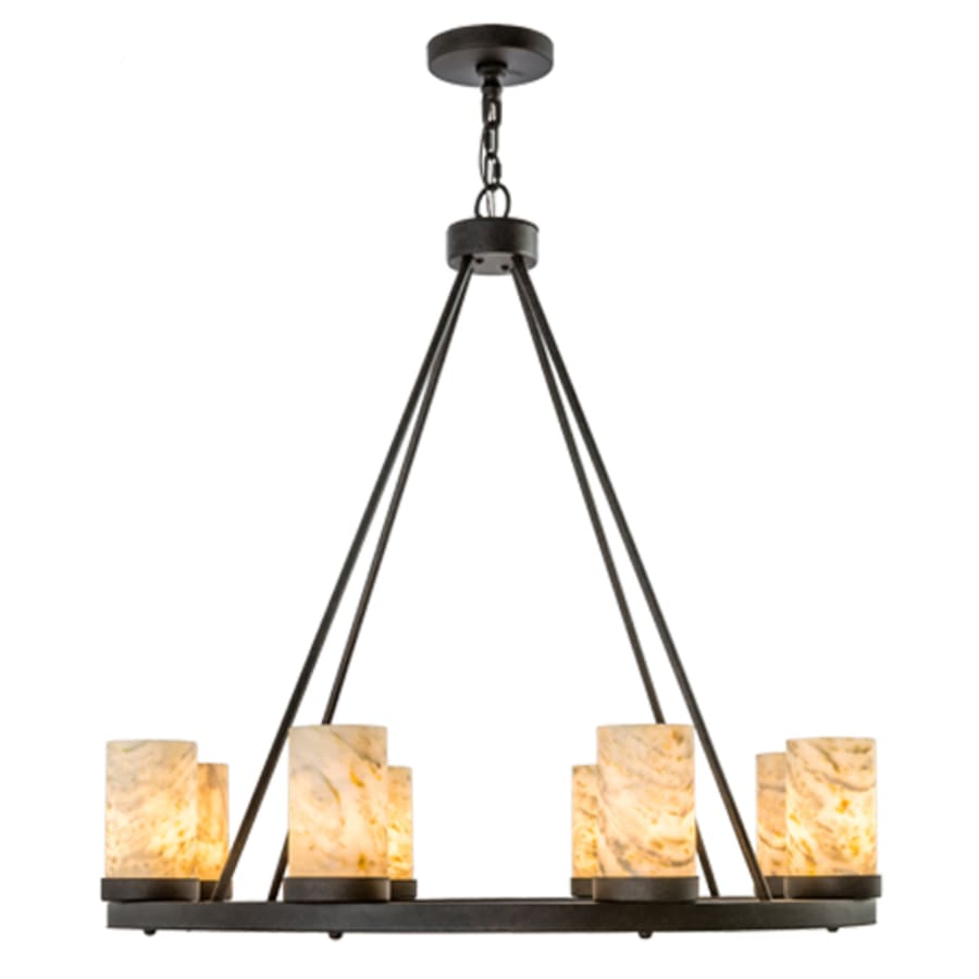 Meyda Tiffany Loxley Jadestone 8 Light 38" Wide Ring Chandelier