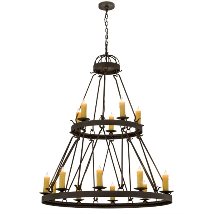 Meyda Tiffany Lakeshore 15 Light 48" Wide Taper Candle Ring Chandelier