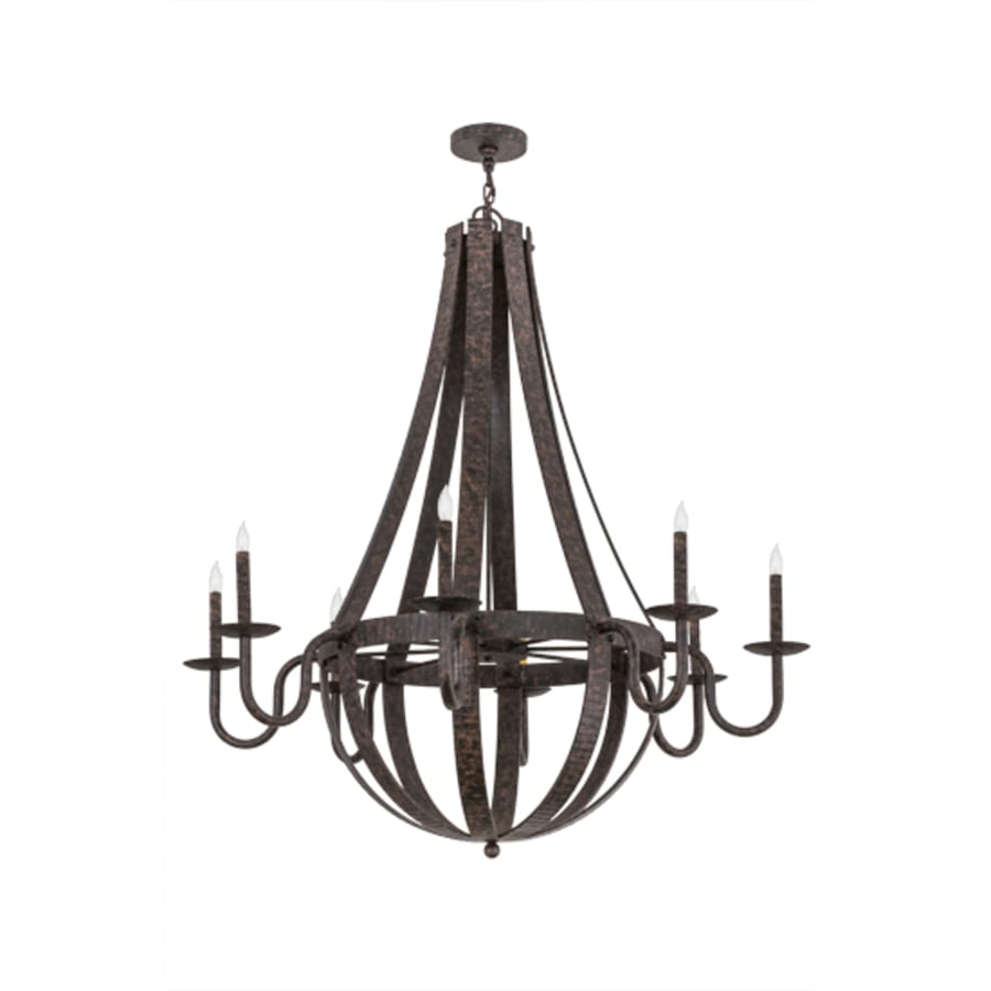 Meyda Tiffany Barrel Stave Metallo 8 Light 48" Wide Taper Candle Empire Chandelier