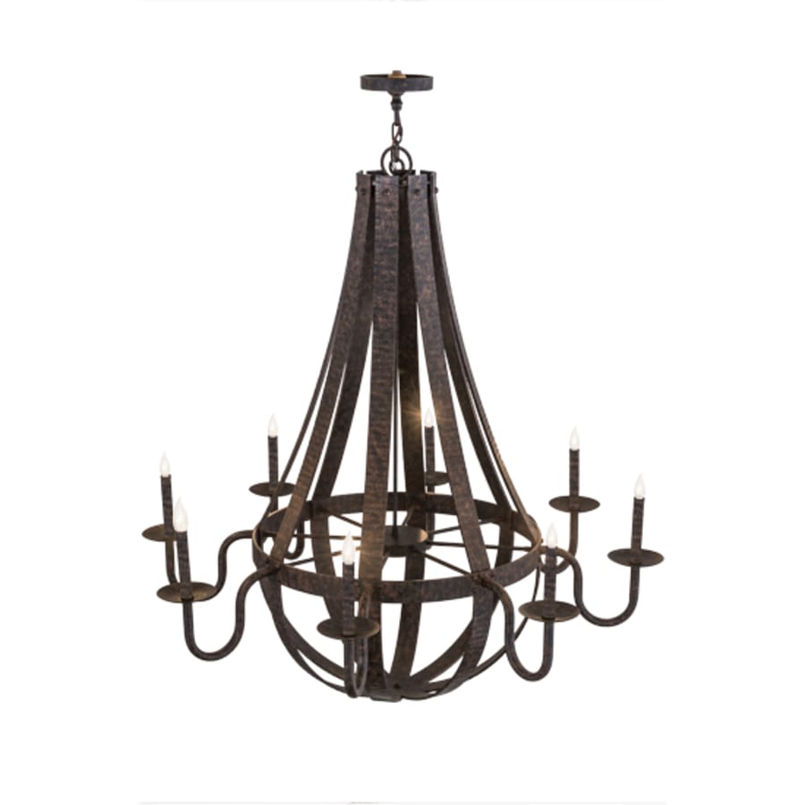 Meyda Tiffany Barrel Stave Metallo 8 Light 48" Wide Taper Candle Empire Chandelier