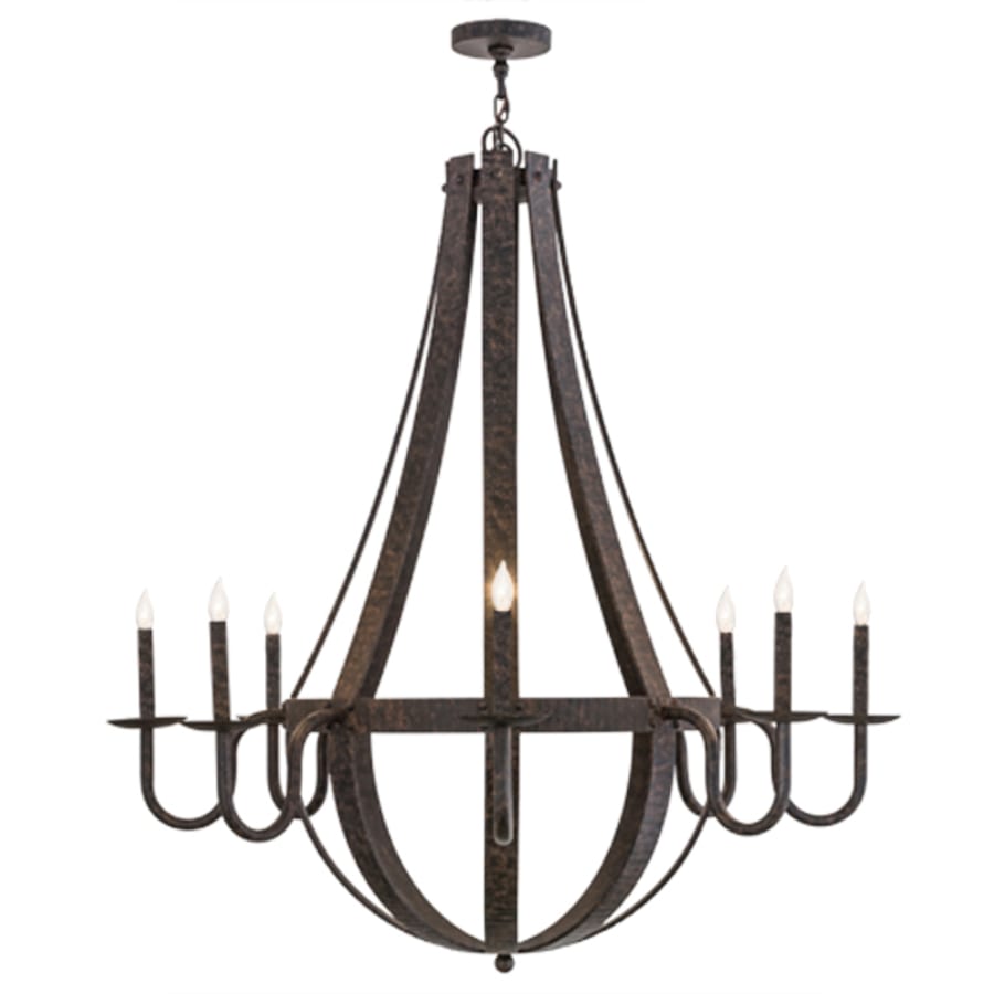 Meyda Tiffany Barrel Stave Metallo 8 Light 48" Wide Taper Candle Empire Chandelier