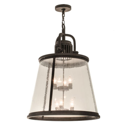 Meyda Tiffany Steadman 6 Light 26" Wide Taper Candle Pendant