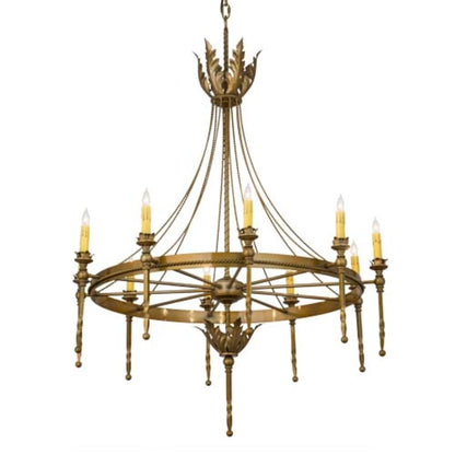 Meyda Tiffany Amaury 10 Light 36" Wide Taper Candle Style Chandelier
