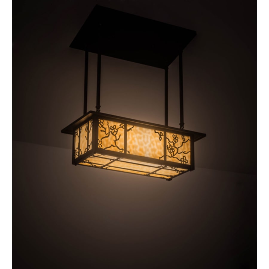Meyda Tiffany Foliage 2 Light 24" Wide Linear Pendant