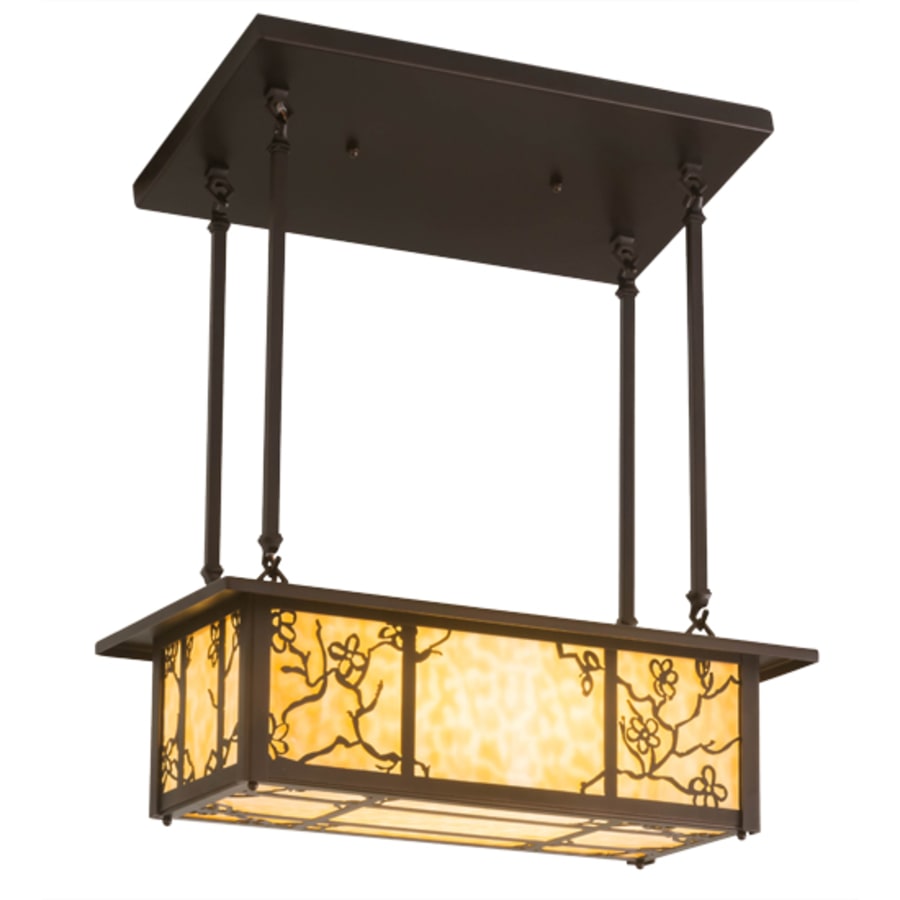 Meyda Tiffany Foliage 2 Light 24" Wide Linear Pendant