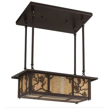 Meyda Tiffany Foliage 2 Light 24" Wide Linear Pendant