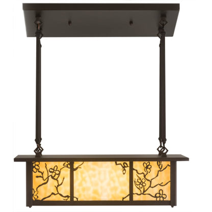Meyda Tiffany Foliage 2 Light 24" Wide Linear Pendant