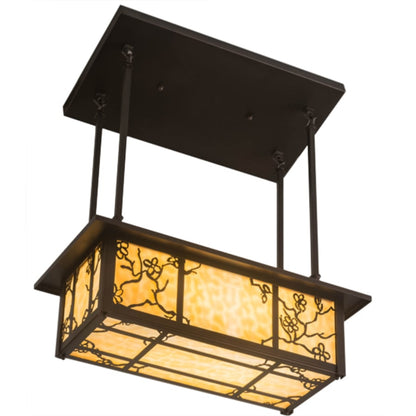 Meyda Tiffany Foliage 2 Light 24" Wide Linear Pendant