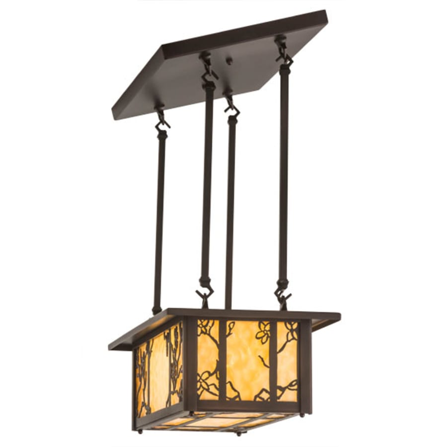 Meyda Tiffany Foliage 2 Light 24" Wide Linear Pendant