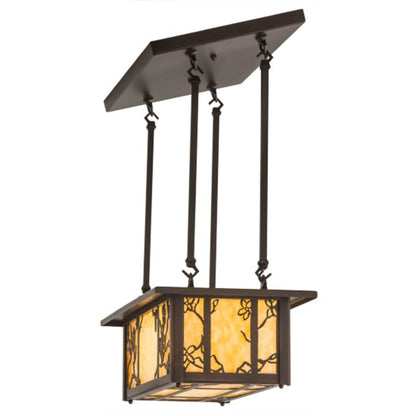 Meyda Tiffany Foliage 2 Light 24" Wide Linear Pendant