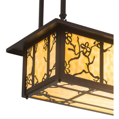 Meyda Tiffany Foliage 2 Light 24" Wide Linear Pendant