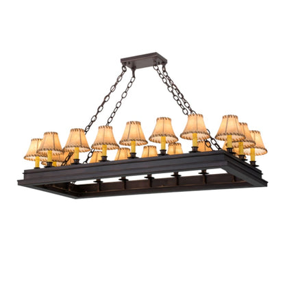 Meyda Tiffany Long Mezek 18 Light 51" Wide Linear Chandelier