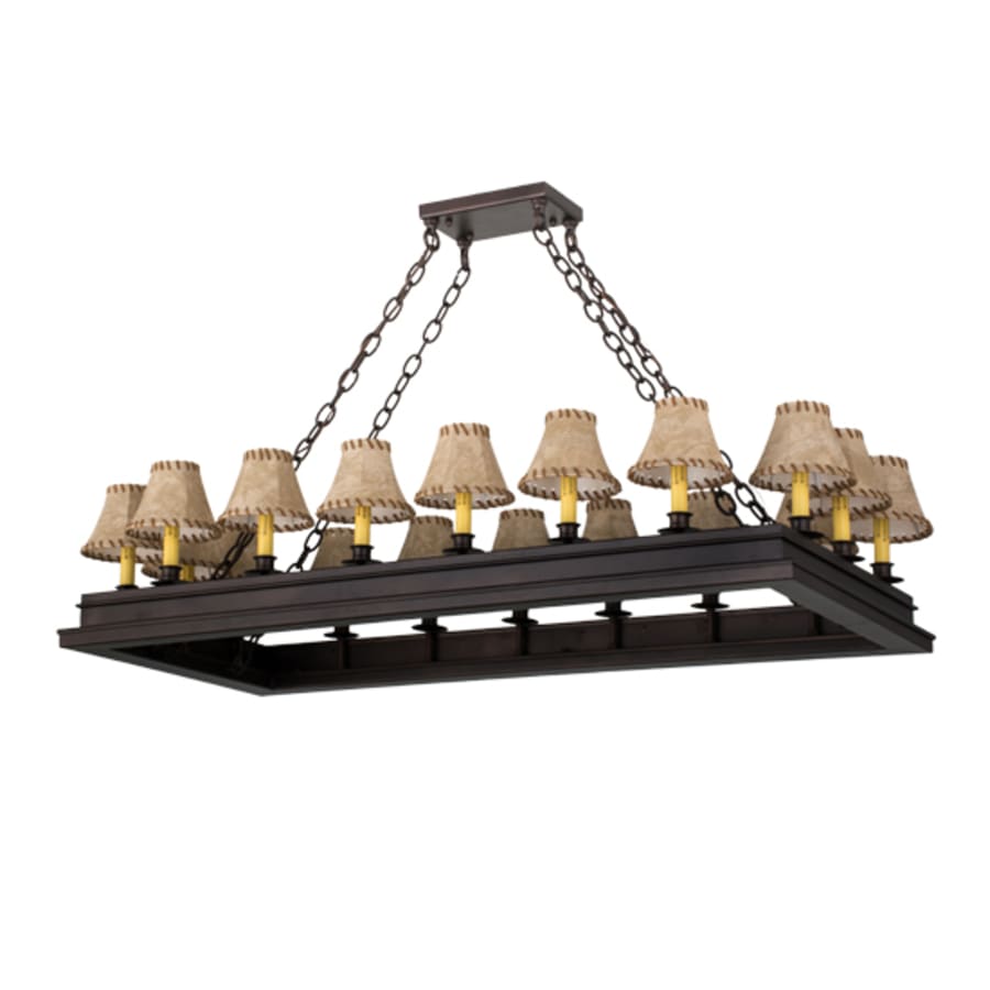 Meyda Tiffany Long Mezek 18 Light 51" Wide Linear Chandelier