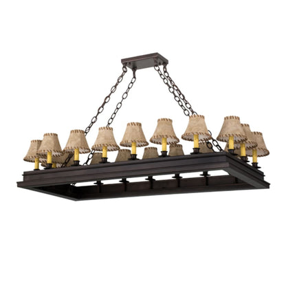 Meyda Tiffany Long Mezek 18 Light 51" Wide Linear Chandelier