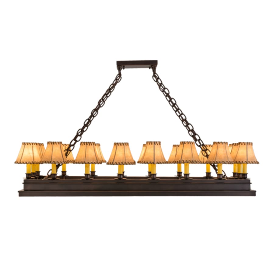 Meyda Tiffany Long Mezek 18 Light 51" Wide Linear Chandelier