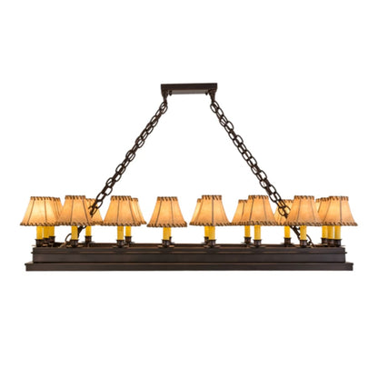 Meyda Tiffany Long Mezek 18 Light 51" Wide Linear Chandelier