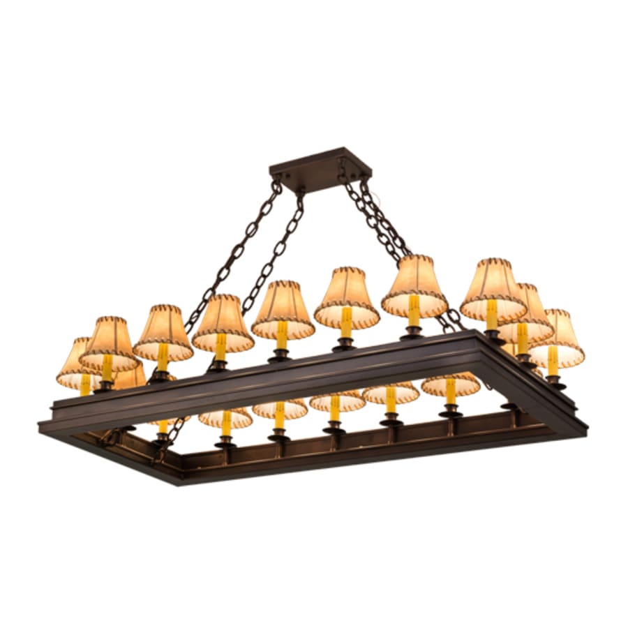 Meyda Tiffany Long Mezek 18 Light 51" Wide Linear Chandelier