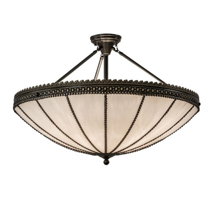 Meyda Tiffany Shansky 4 Light 31" Wide Semi-Flush Bowl Ceiling Fixture