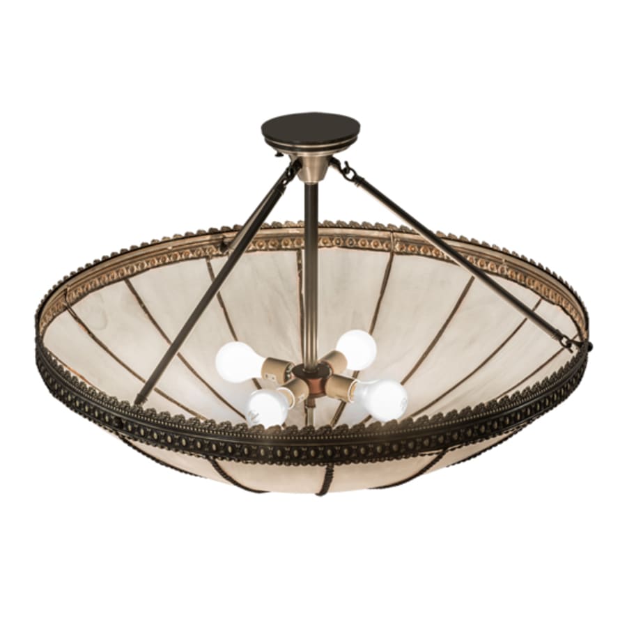 Meyda Tiffany Shansky 4 Light 31" Wide Semi-Flush Bowl Ceiling Fixture