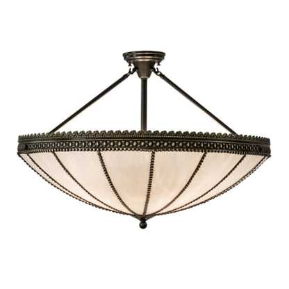 Meyda Tiffany Shansky 4 Light 31" Wide Semi-Flush Bowl Ceiling Fixture