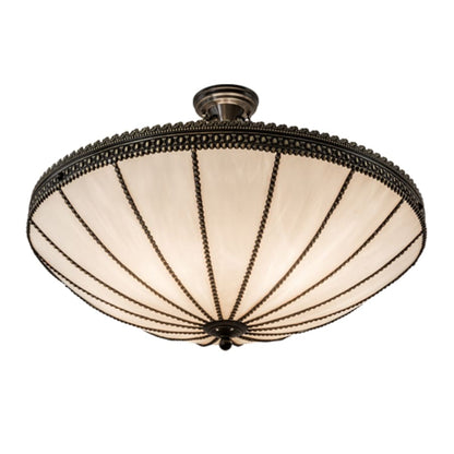 Meyda Tiffany Shansky 4 Light 31" Wide Semi-Flush Bowl Ceiling Fixture
