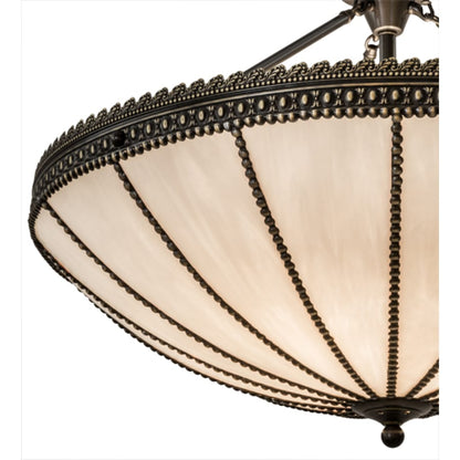 Meyda Tiffany Shansky 4 Light 31" Wide Semi-Flush Bowl Ceiling Fixture