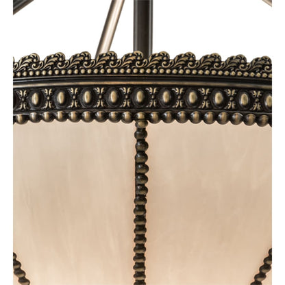 Meyda Tiffany Shansky 4 Light 31" Wide Semi-Flush Bowl Ceiling Fixture