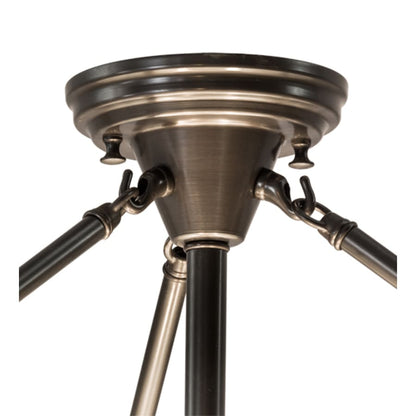 Meyda Tiffany Shansky 4 Light 31" Wide Semi-Flush Bowl Ceiling Fixture