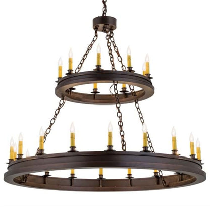 Meyda Tiffany Sullivan Ranch 27 Light 48" Wide Taper Candle Style Chandelier