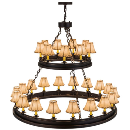 Meyda Tiffany Sullivan Ranch 27 Light 51" Wide Ring Chandelier