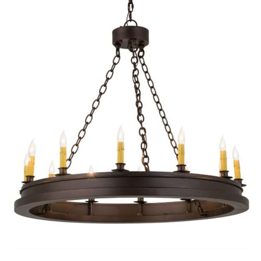 Meyda Tiffany Sullivan Ranch 12 Light 36" Wide Taper Candle Style Chandelier