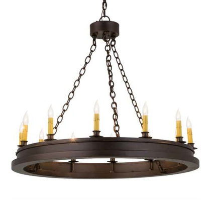 Meyda Tiffany Sullivan Ranch 12 Light 36" Wide Taper Candle Style Chandelier