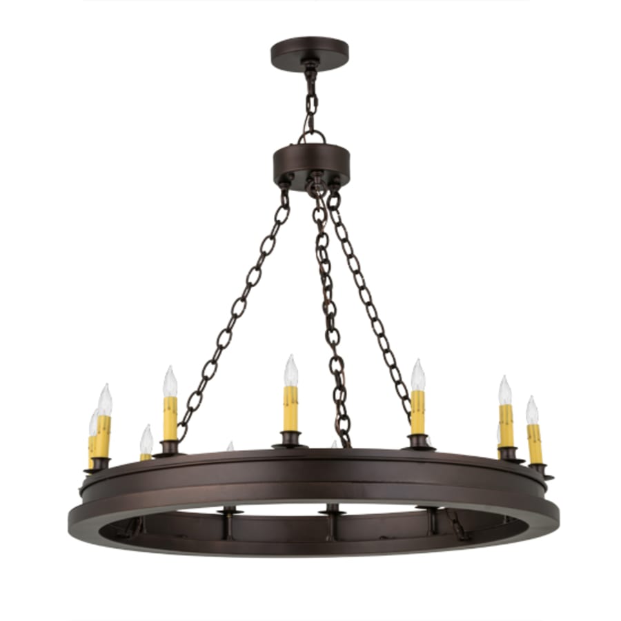 Meyda Tiffany Sullivan Ranch 12 Light 36" Wide Taper Candle Style Chandelier