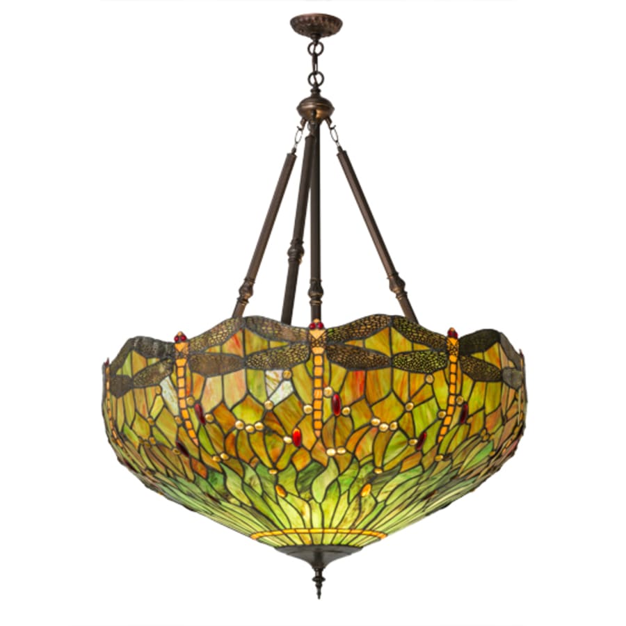 Meyda Tiffany Tiffany Hanginghead Dragonfly 4 Light 38" Wide Pendant