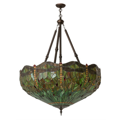 Meyda Tiffany Tiffany Hanginghead Dragonfly 4 Light 38" Wide Pendant