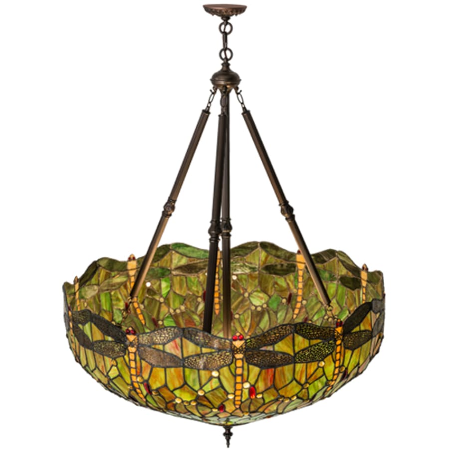 Meyda Tiffany Tiffany Hanginghead Dragonfly 4 Light 38" Wide Pendant