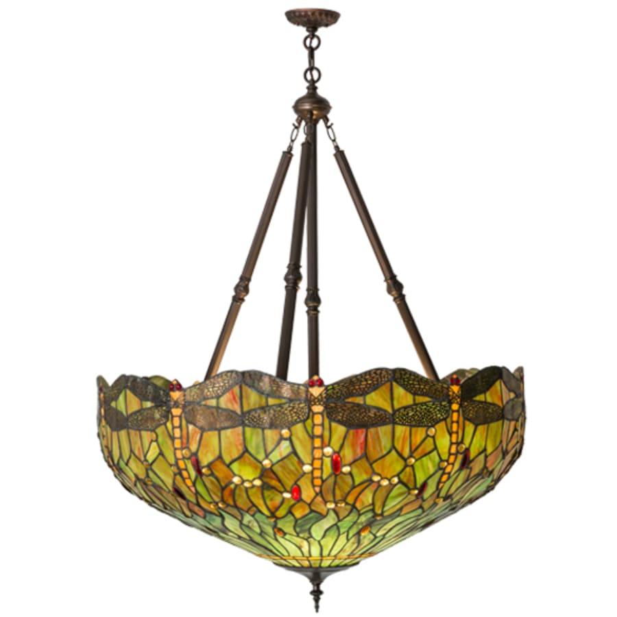 Meyda Tiffany Tiffany Hanginghead Dragonfly 4 Light 38" Wide Pendant