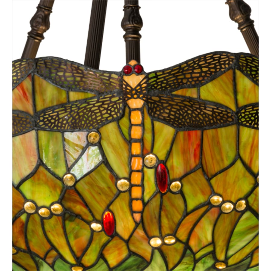 Meyda Tiffany Tiffany Hanginghead Dragonfly 4 Light 38" Wide Pendant