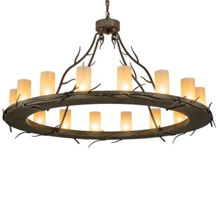 Meyda Tiffany Loxley Branches 16 Light 49" Wide Ring Chandelier
