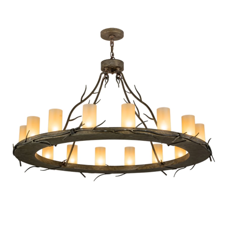 Meyda Tiffany Loxley Branches 16 Light 49" Wide Ring Chandelier