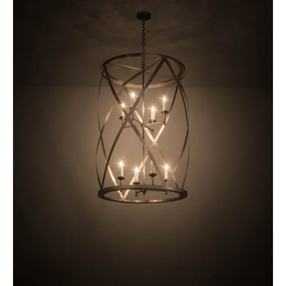 Meyda Tiffany Desmond 8 Light 30" Wide Taper Candle Pendant