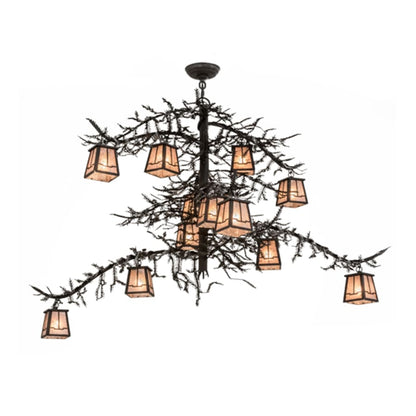 Meyda Tiffany Pine Branch Valley View 12 Light 48" Wide Chandelier