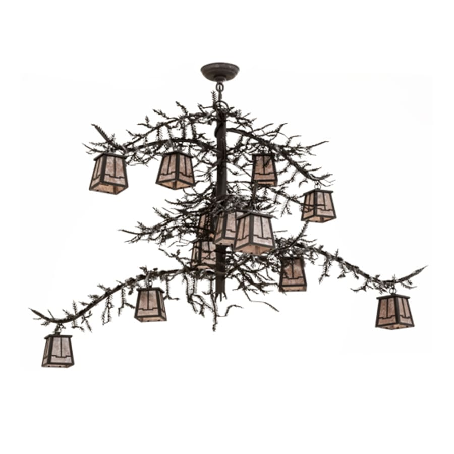 Meyda Tiffany Pine Branch Valley View 12 Light 48" Wide Chandelier