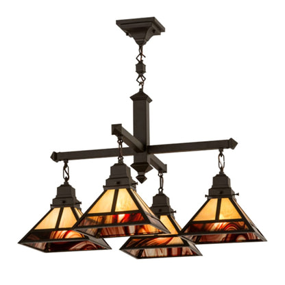 Meyda Tiffany T Mission 4 Light 43" Wide Chandelier