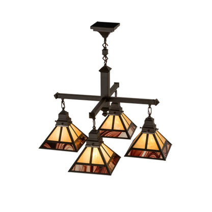 Meyda Tiffany T Mission 4 Light 43" Wide Chandelier