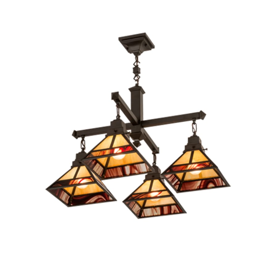 Meyda Tiffany T Mission 4 Light 43" Wide Chandelier