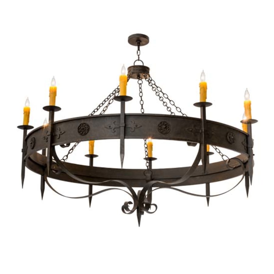 Meyda Tiffany Calandra 10 Light 66" Wide Taper Candle Style Chandelier