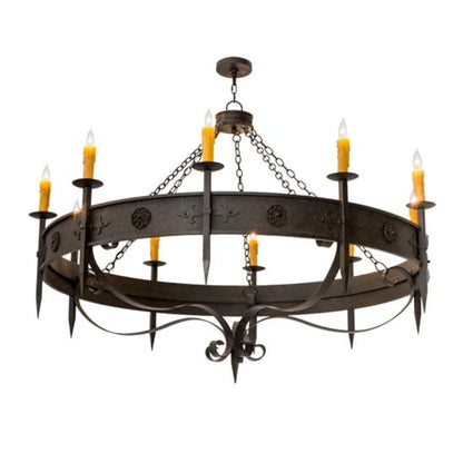 Meyda Tiffany Calandra 10 Light 66" Wide Taper Candle Style Chandelier