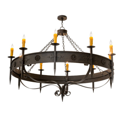 Meyda Tiffany Calandra 10 Light 66" Wide Taper Candle Style Chandelier